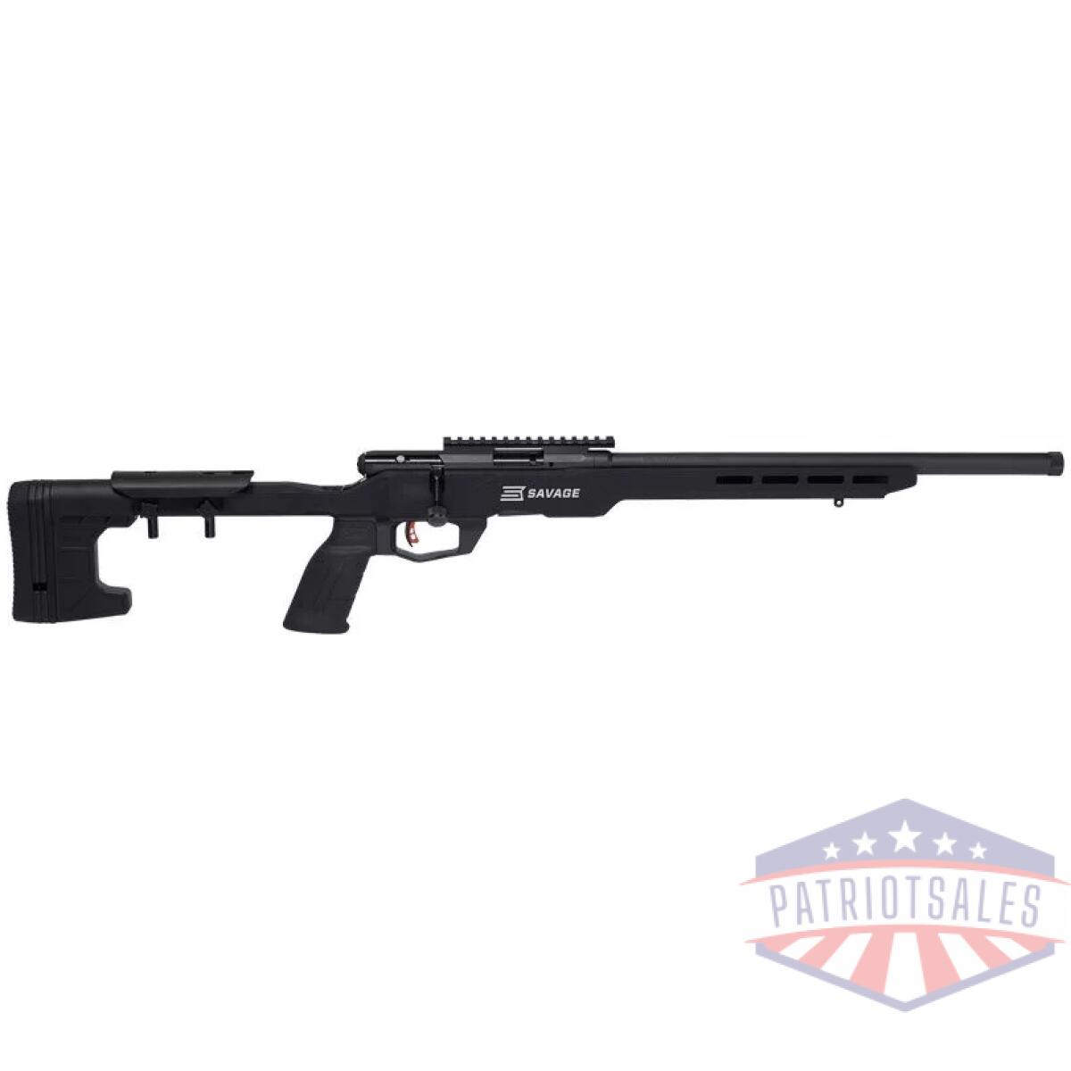 G70248. Webp - savage b22 precision 22lr 18" - hb mdt chassis w/rail black - g70248