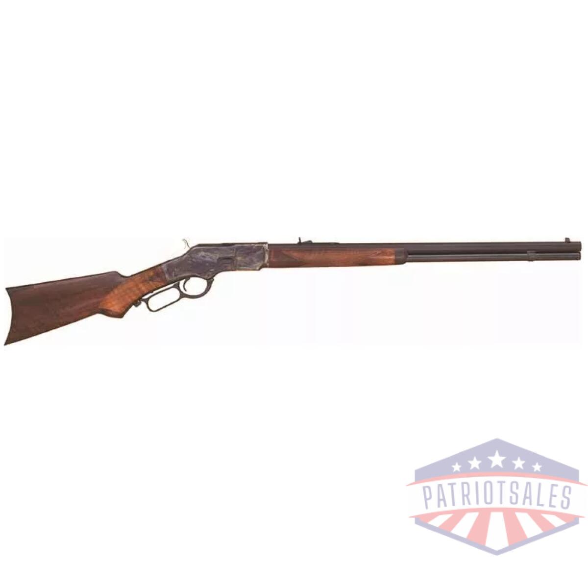 Gca275. Webp - cimarron 1873 deluxe 44/40 win - 24" octagon cc/blued pg walnut - gca275