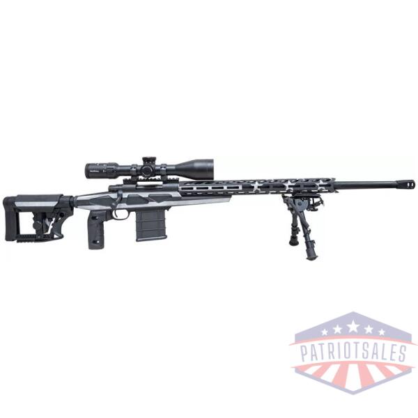 HOWA FLAG CHASSIS MDT W/ BIPOD - GRAYSCALE 308WIN 24" THREADED