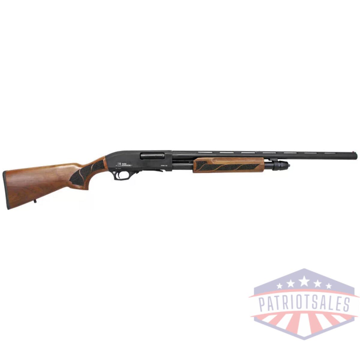 Gpas12wood326. Webp - iver johnson pump 12ga. 3" - 26"vr ct-5 black walnut - gpas12wood326
