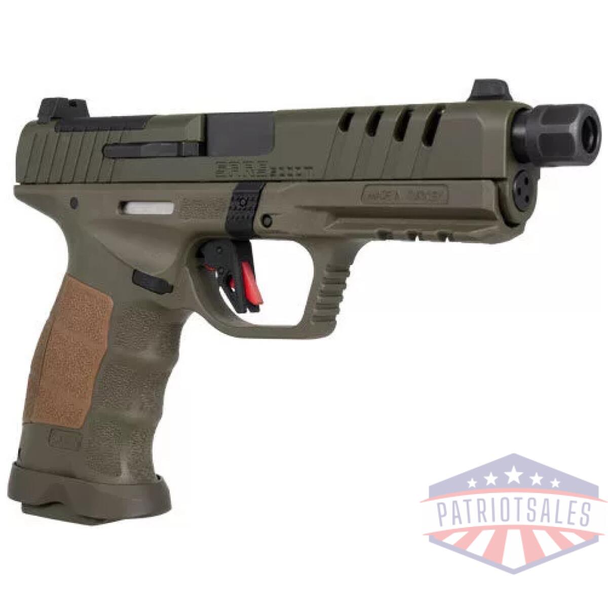 Gsarsocomod. Webp - sar usa sar9 socom 9mm - 5. 2" bbl 17/21 rd mag sf green - gsarsocomod
