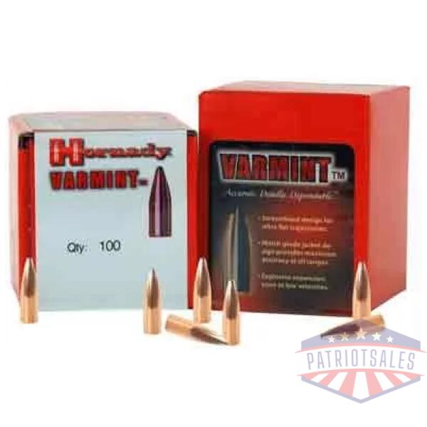 HORNADY BULLETS 22 CAL .224 - 55GR JSP 100CT 40BX/CS