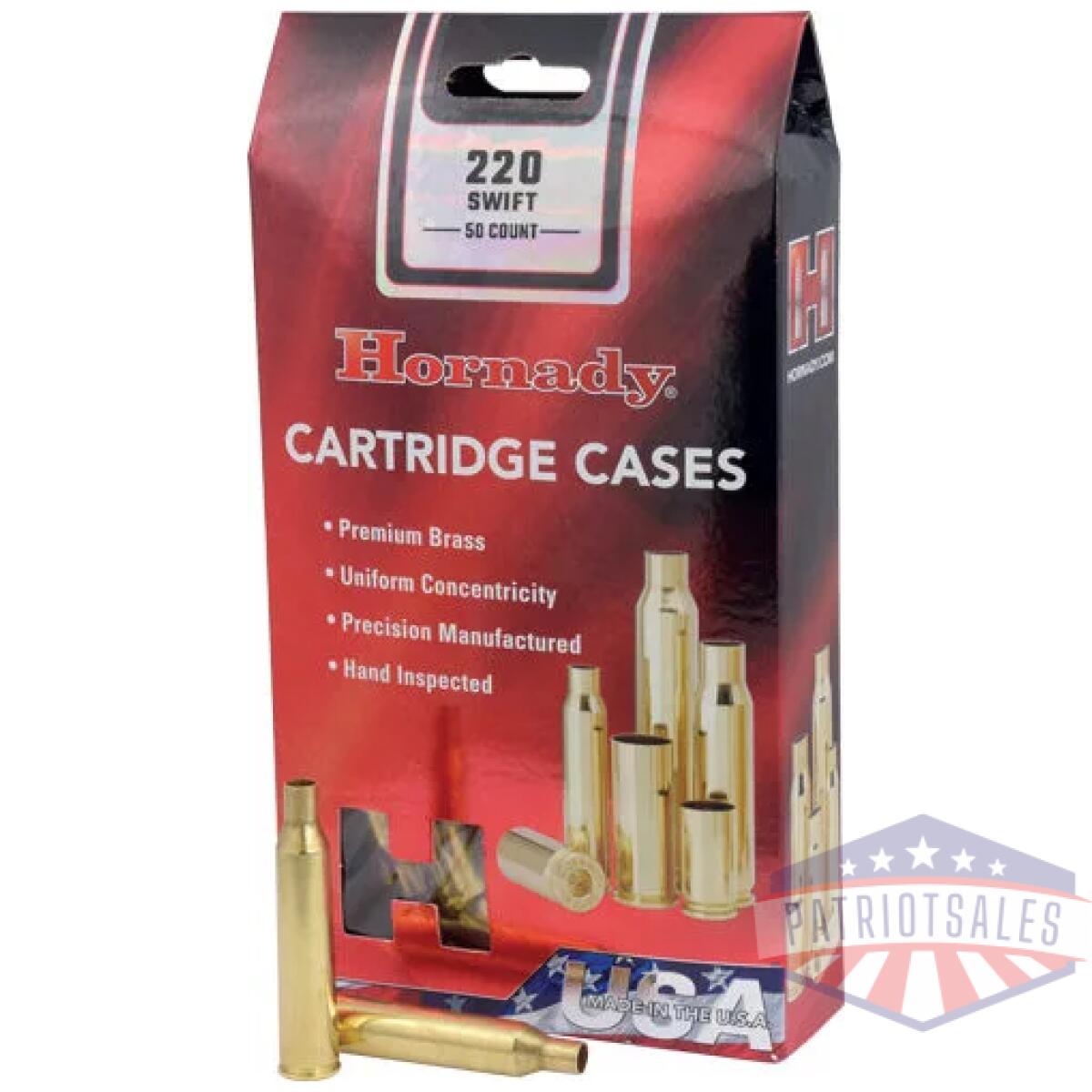 Hdy8615_1. Webp - hornady unprimed cases 220 - swift 50 pack 5pk/cs - hdy8615 1