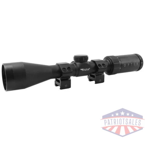 BSA OPTIX SERIES RIFLESCOPE - 4-12X40MM BDC-8 RETICLE BLACK