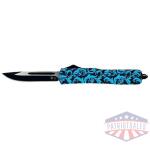 TEMPLAR KNIFE SLIM OTF MAIDEN - TEAL 3.1" BLACK DROP POINT