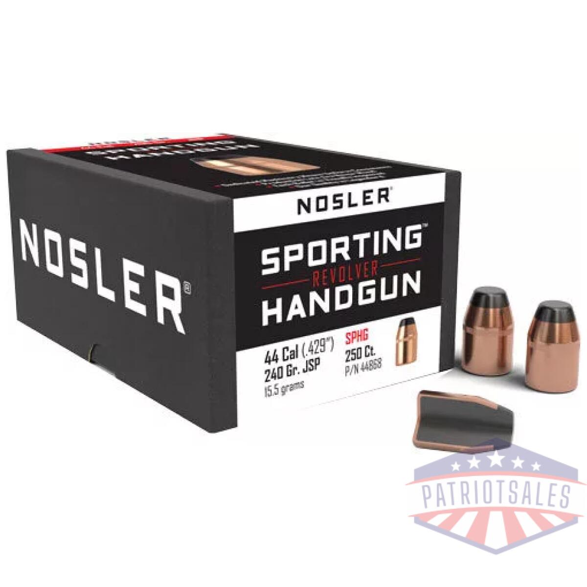 N44868_1. Webp - nosler bullets 44 cal. 429 - 240gr jsp 250ct - n44868 1