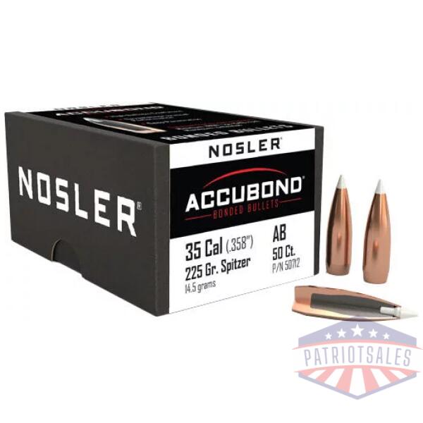 NOSLER BULLETS 35 CAL .358 - 225GR ACCUBOND 50CT