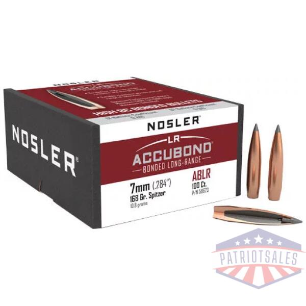 NOSLER BULLETS 7MM .284 - 168GR ACCUBOND LR 100CT