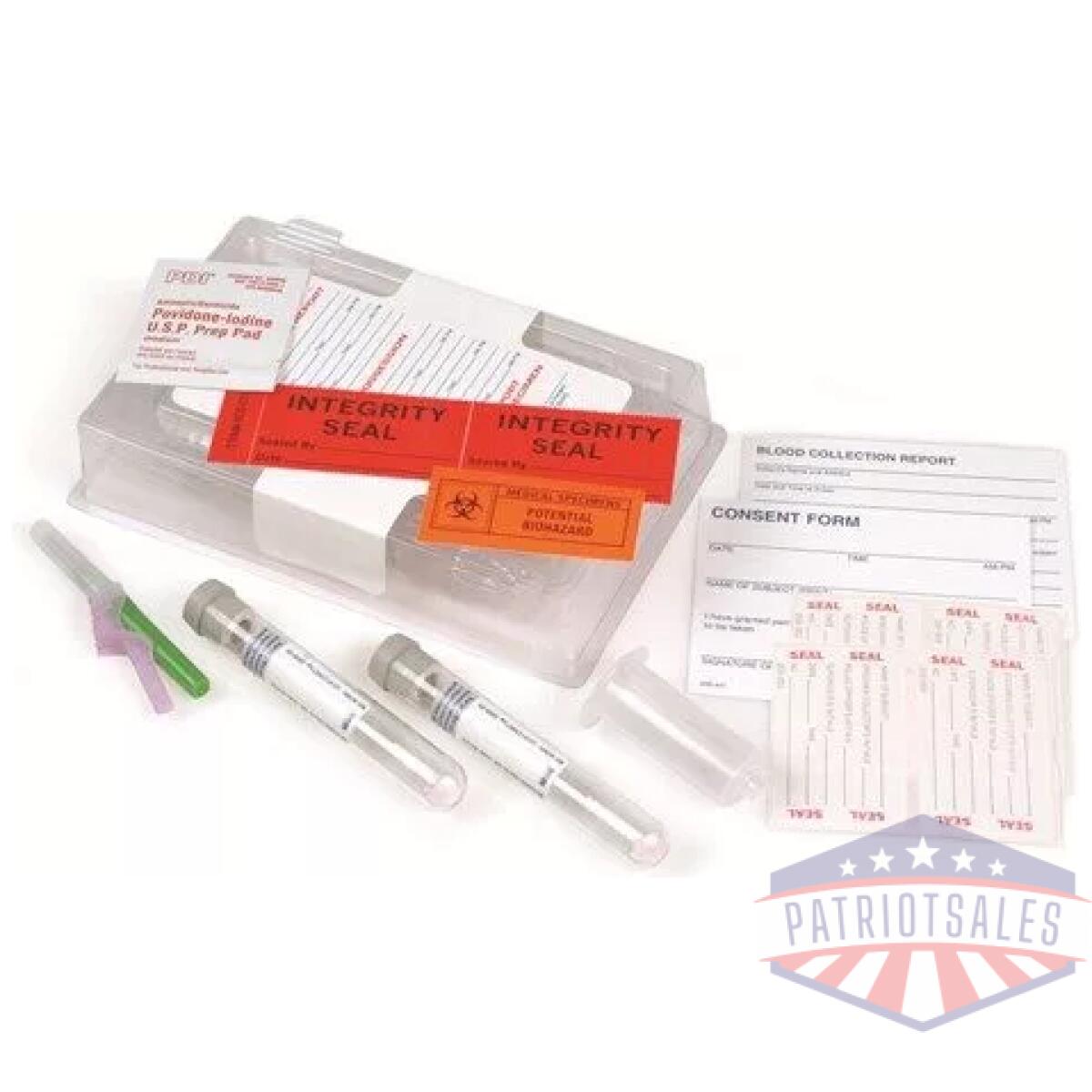 Blood alcohol collection kit w/eclipse safety needles - image 1