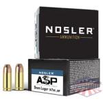 NOSLER ASP 9MM 147GR HG JHP 20/400