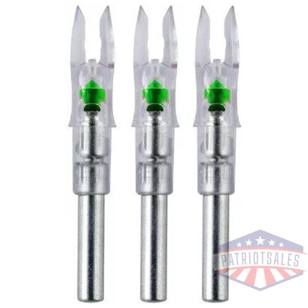 NOCKTURNAL LIGHTED NOCK - X-SERIES GREEN 3/PACK