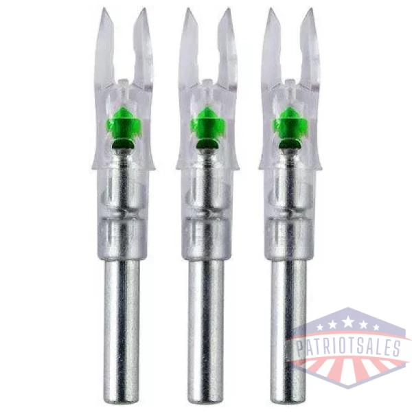 NOCKTURNAL LIGHTED NOCK - X-SERIES GREEN 3/PACK