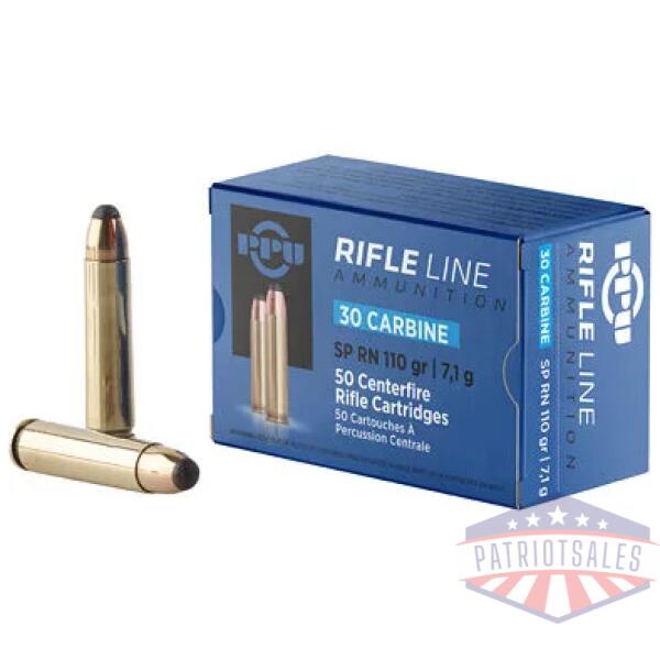 PPU .30 CARBINE 110GR SP 50/500
