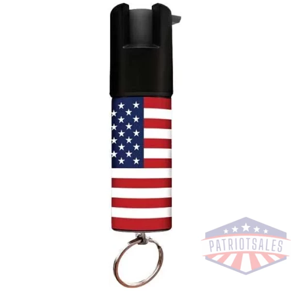 GUARD DOG KEYCHAING POCKEET - PEPPER SPRAY 1/2 OUNCE US FLAG