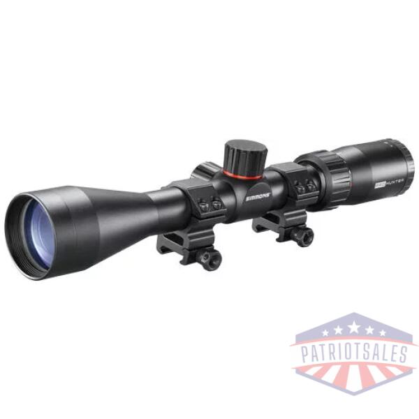 SIMMONS SCOPE PRO HUNTER - 3-9X40 TRUPLEX W/RINGS BLACK