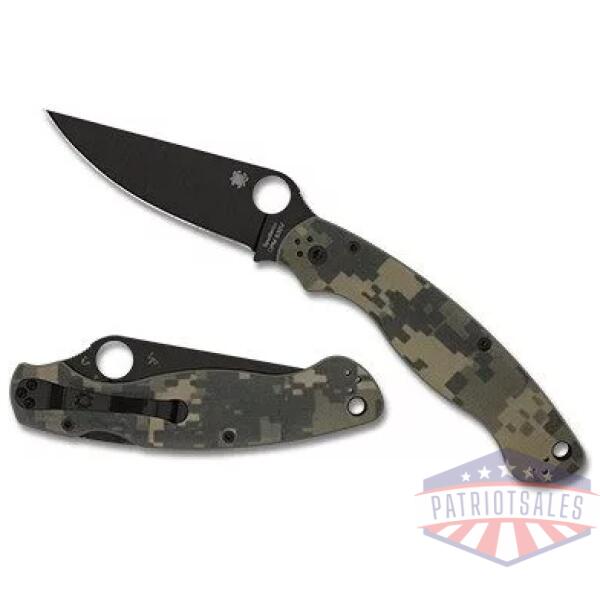 Military 2 Camo G-10 Black Blade
