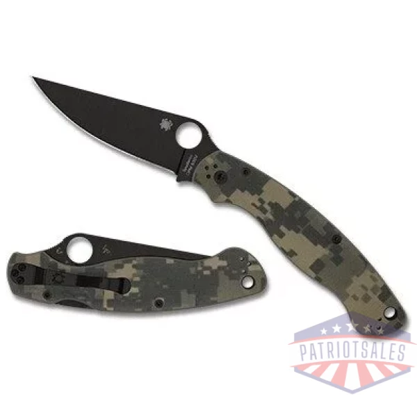 Military 2 Camo G-10 Black Blade