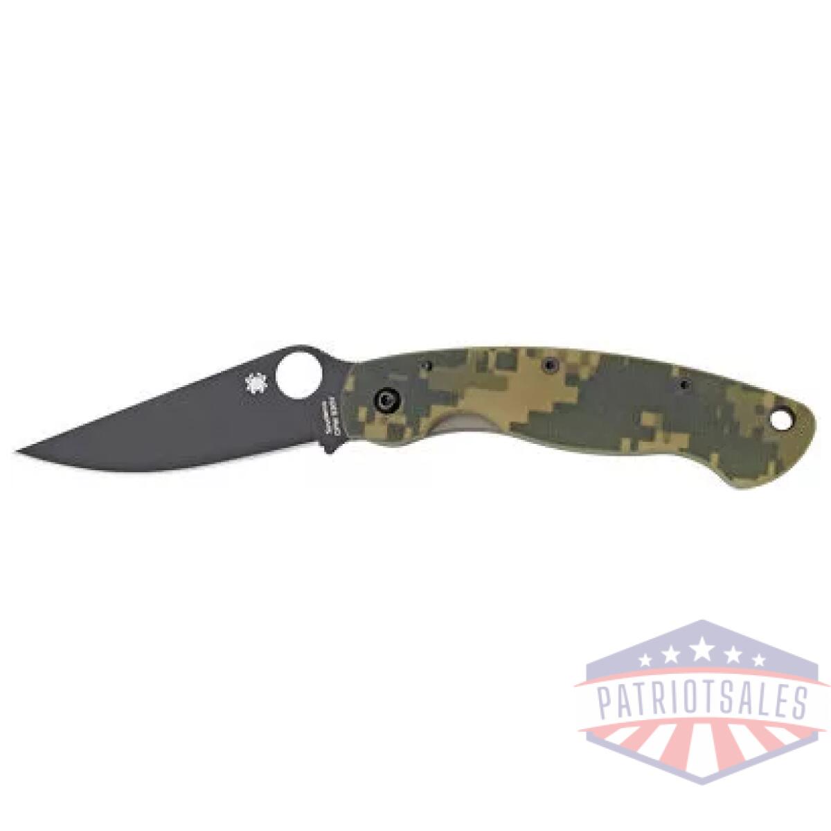 Spyc36gpcmobk_1. Webp - spyderco military model g-10 camo - spyc36gpcmobk 1