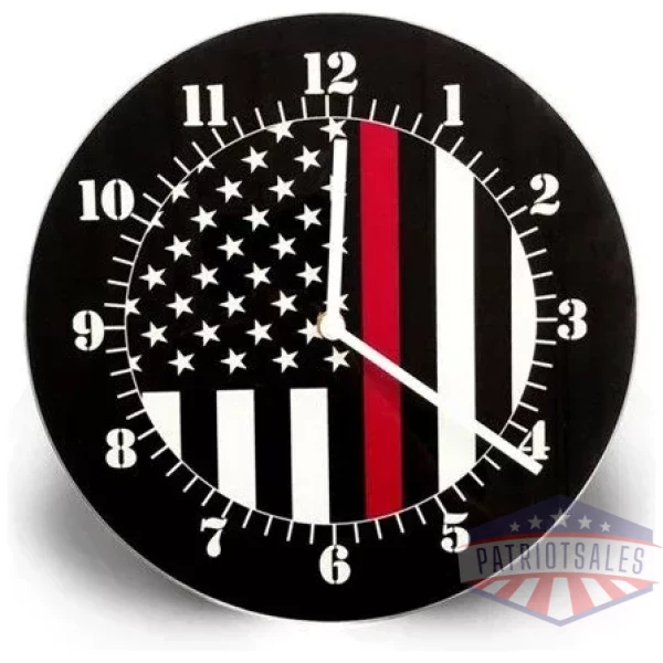 Thin Red Line American Clock