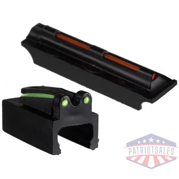 TRUGLO SIGHT SET GOBBLE-DOT - SNAP ON FOR 1/4" RIB RED/GREEN