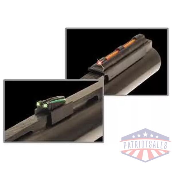 TRUGLO SIGHT SET GOBBLE-DOT - SNAP ON FOR 3/8" RIB RED/GRN