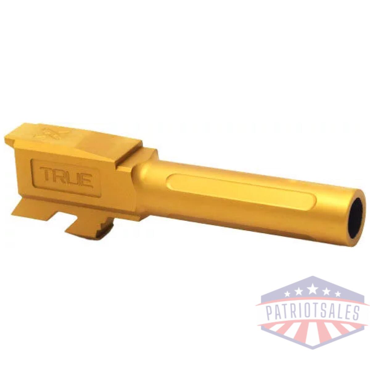 Tpg43bxg. Webp - true precision barrel for g43 - non-threaded gold tin - tpg43bxg