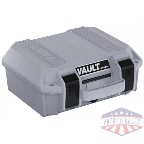 PELICAN VAULT SMALL PISTOL - CASE W/ FOAM GHOST GRAY
