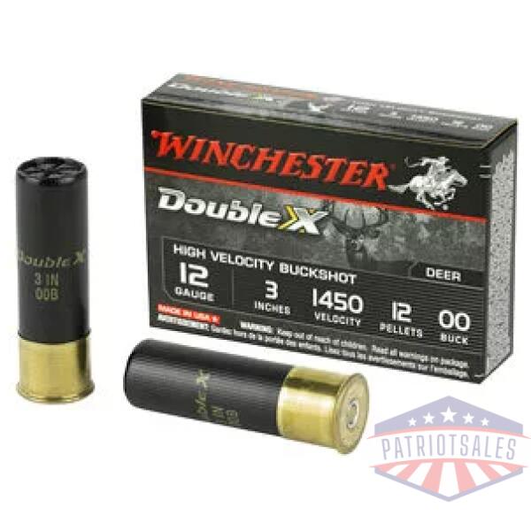 WIN DBL X HV 12GA 3" 00BK 12P 5/250