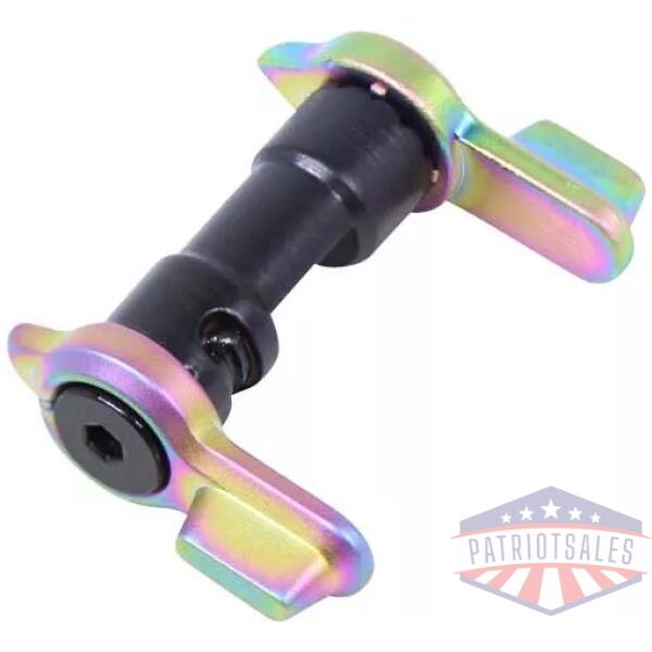 GUNTEC AR15 MULTI DEGREE SHORT - THROW AMBI SAFETY RAINBOW PVD