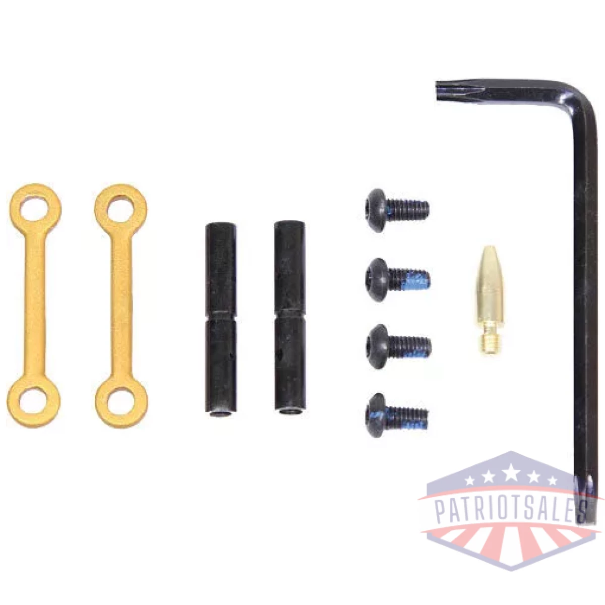 Zgtarpgold. Webp - guntec ar15 anti rotation - pin set anodized gold - zgtarpgold