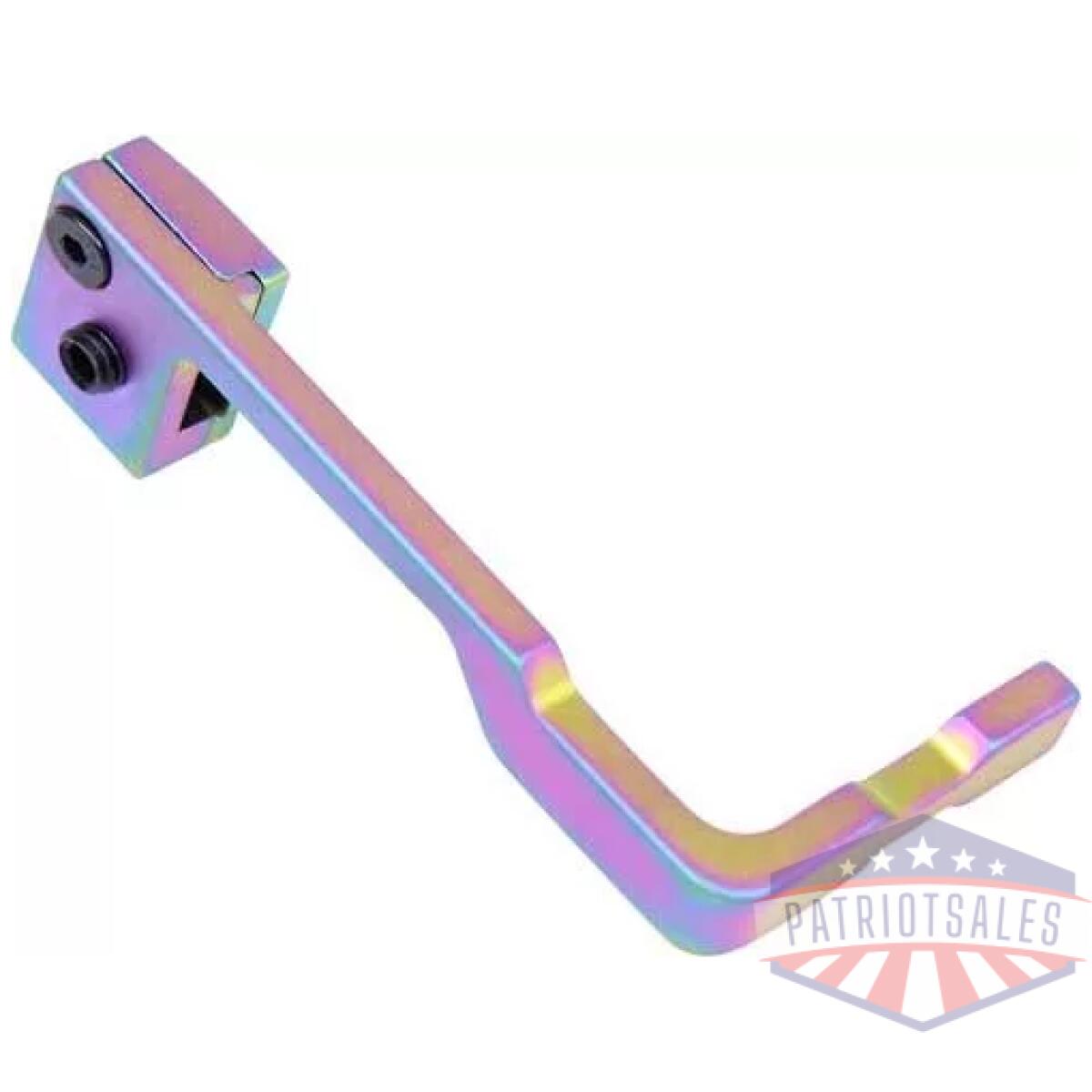 Zgtebrmrpvd. Webp - guntec ar15 extended bolt - catch release rainbow pvd - zgtebrmrpvd