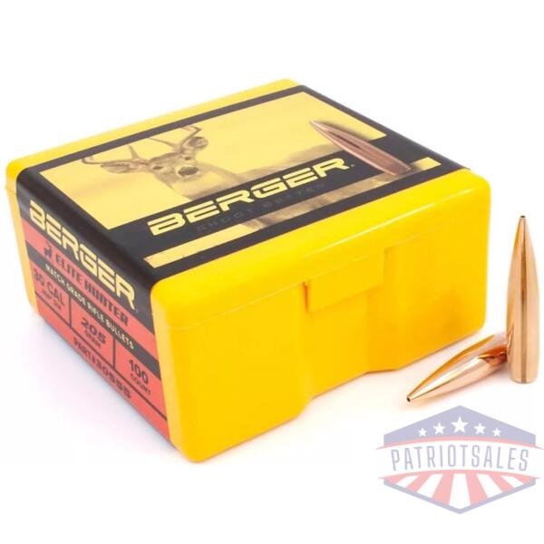30 CALIBER 205 GRAIN ELITE HUNTER BULLETS 100CT