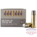 COR-BON Handgun Ammunition .45 Colt 335 gr HC 1050 fps 20/box