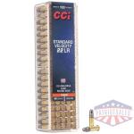 CCI Standard Velocity Rimfire Ammunition .22 LR 40 gr LRN 1070 fps 100/ct