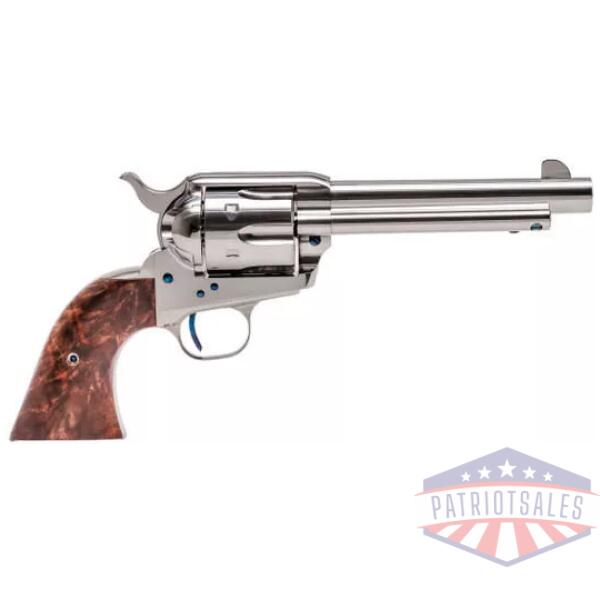 Standard Manufacturing SAA Nickel Revolver .45 Colt 6rd Capacity 5.5" Barrel 2 Piece Grip