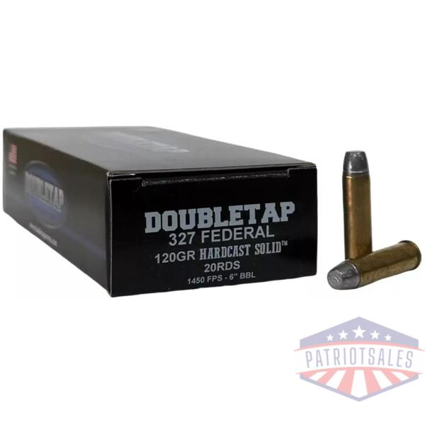 Double Tap Hardcast Solid Handgun Ammunition .327 Fed Mag 120gr WFNGC 1250 fps 20/ct