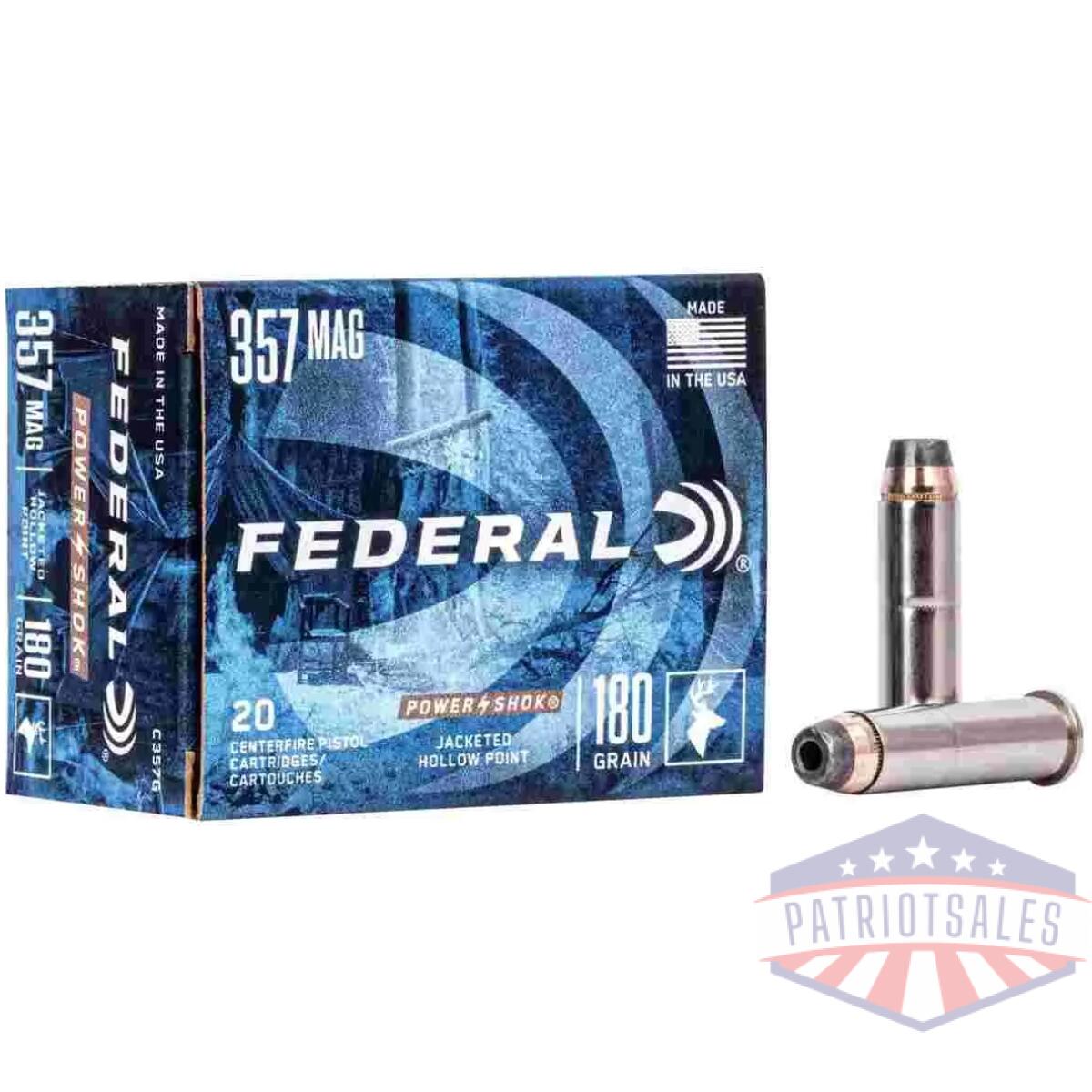 Https3a2f2fmedia. Chattanoogashooting. Com2fimages2fproduct2ffac357g2ffac357g_1. Webp - federal power-shok handgun ammunition. 357 mag 180 gr jhp 1080 fps 20/box - https3a2f2fmedia. Chattanoogashooting. Com2fimages2fproduct2ffac357g2ffac357g 1
