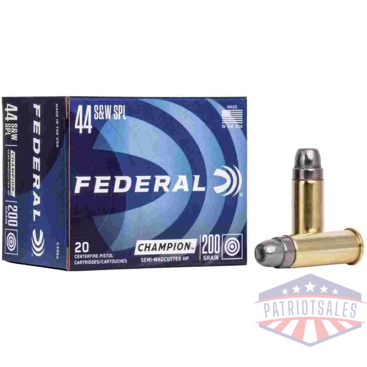Https3a2f2fmedia. Chattanoogashooting. Com2fimages2fproduct2ffac44sa2ffac44sa_1. Webp - federal champion handgun ammunition. 44 spl 200 gr hp 870 fps 20/box - https3a2f2fmedia. Chattanoogashooting. Com2fimages2fproduct2ffac44sa2ffac44sa 1