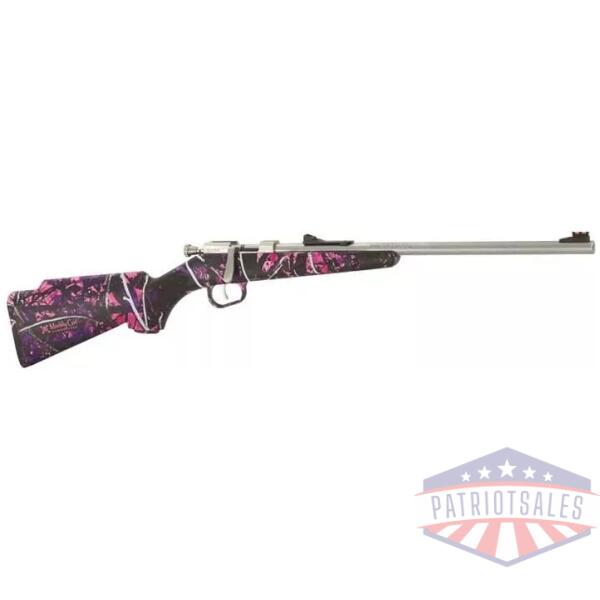 Henry Mini Bolt Rifle .22 LR Single Shot Magazine 16.25" Barrel Muddy Girl
