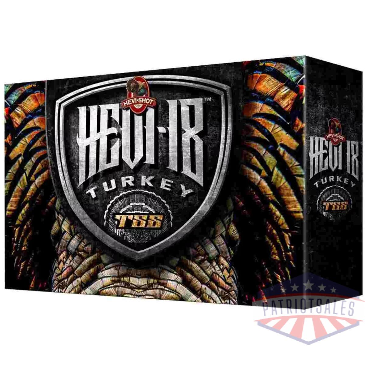 Hevi-shot tss turkey shotshells 12 ga 3" 2oz 1250fps #9 5/ct - image 1