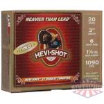 HEVI-Shot HEVI-13 Turkey Shotshells 20ga 3" 1-1/4oz 1090 fps #6 5/ct