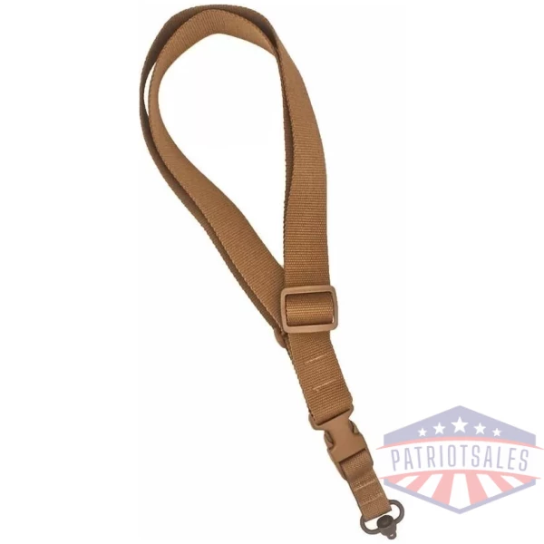 TacShield CQB Single Point Sling QD Push Button Swivel Coyote Brown