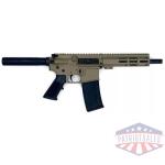 Great Lakes AR-15 Pistol .223 Wylde 30rd Magazine 7.5" Nitride Barrel FDE Finish