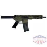 Great Lakes AR-15 Pistol .223 Wylde 30rd Magazine 7.5" Nitride Barrel OD Green Finish