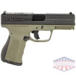 FMK Mach 9 Handgun 9mm Luger 10rd Magazine(1) 4" Barrel Optic Ready OD Green Frame