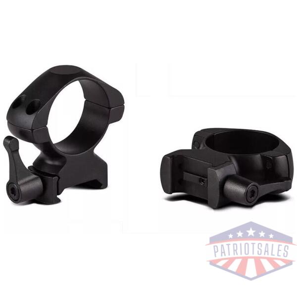 Konus 2-Piece Steel Riflescope Rings With Quick Release Lever 1" Medium - Matte Black