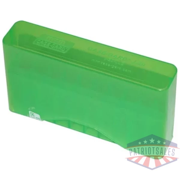 MTM J-20 Slip Top Ammo Box for 22-250/243 WIN/7.62X39 20 Rounds Clear Green