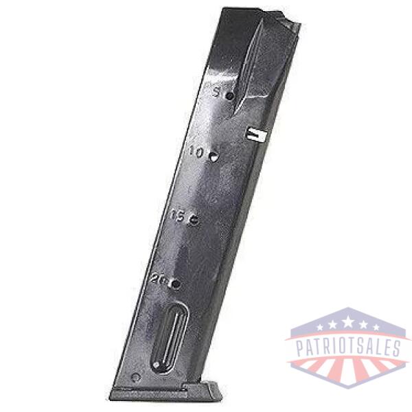 Mec-Gar S&W 5900 Series/915/910/659 Magazine 9mm Extended Blued 20/rd