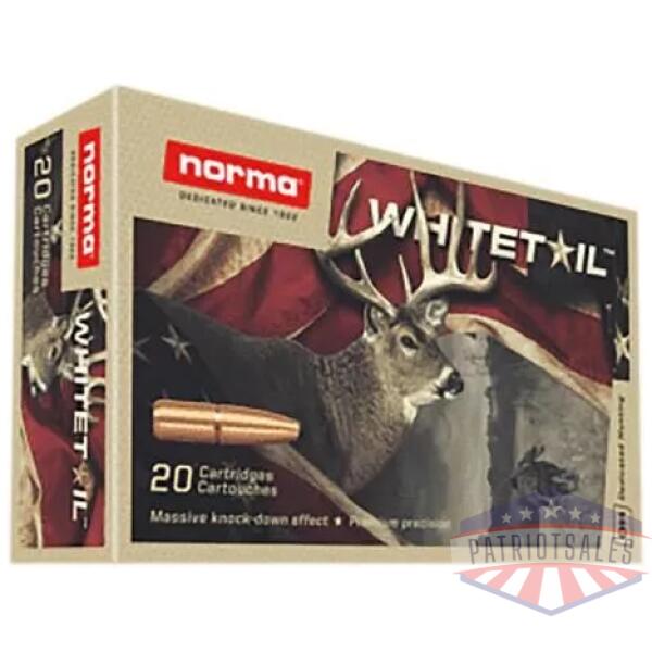 Norma WhiteTail Rifle Ammunition 7mm Rem Mag 150gr PSP 3018 fps 20/ct