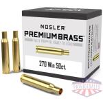 Nosler Unprimed Brass Rifle Cartridge Cases 50/ct .270 Win